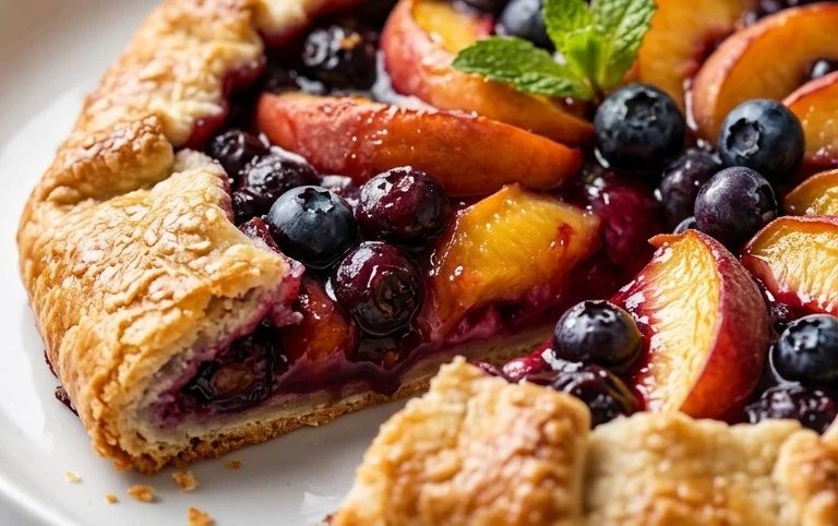 Peach Blueberry Galette