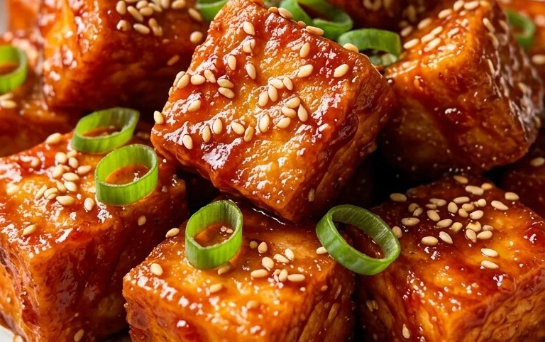 Crispy Gochujang Korean Tofu