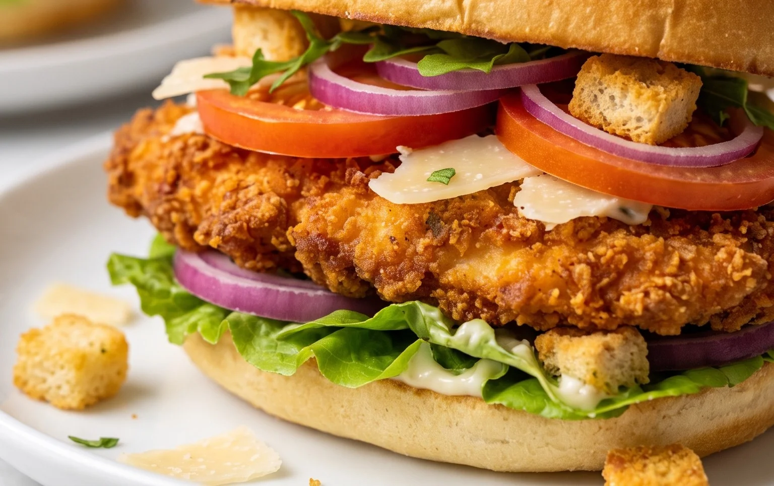 Crispy Chicken Caesar Sandwich