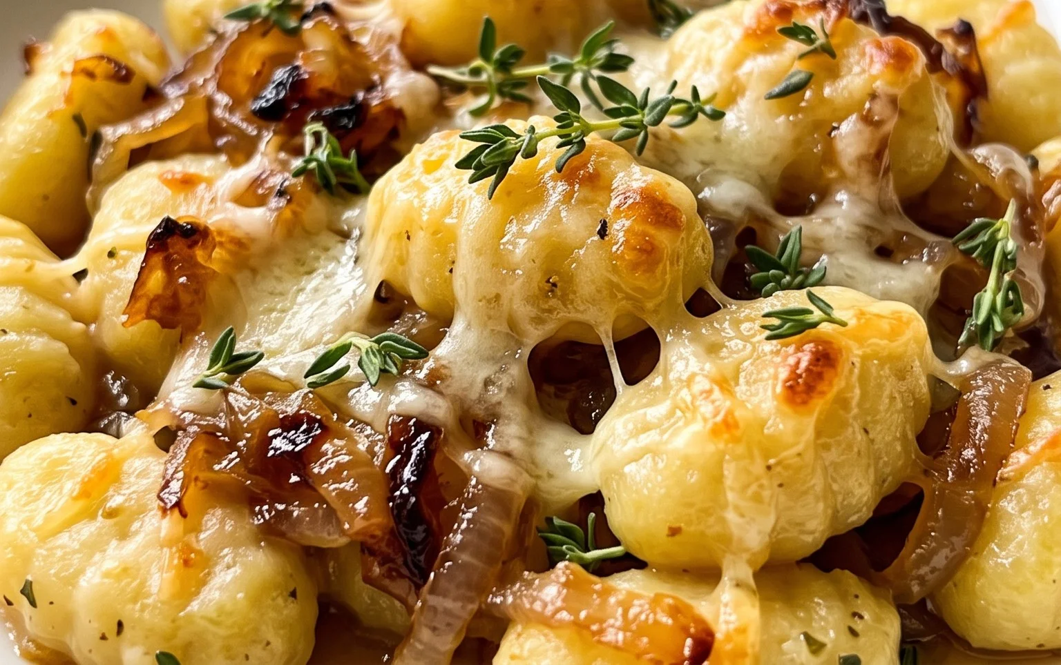 Baked French Onion Gnocchi