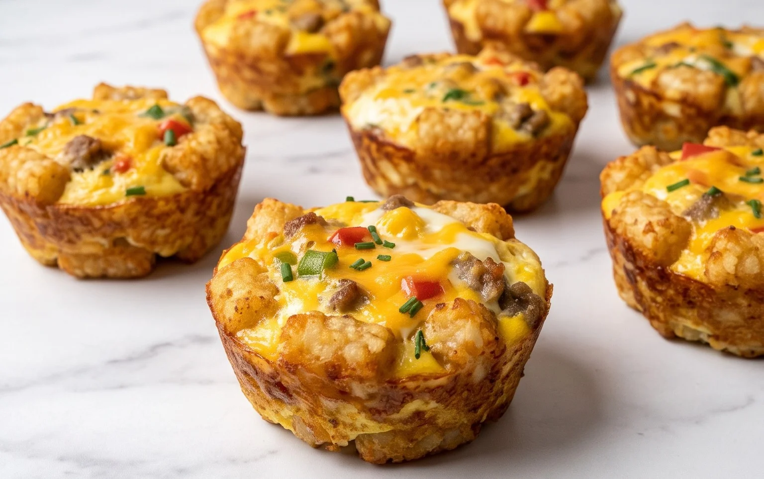 Tater Tot Crust Egg Muffins – Easy Grab-n-Go Breakfast